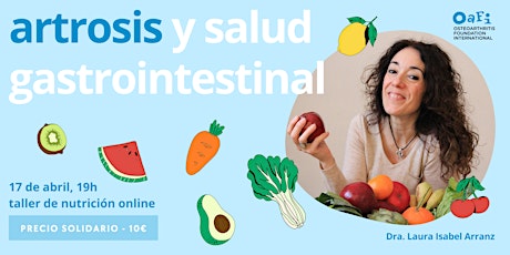 Taller de nutrición: ARTROSIS Y SALUD GASTROINTESTINAL primary image