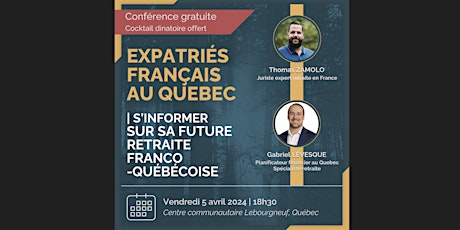 Conférence - Retraite franco-québécoise (Québec - 5 avril 2024)