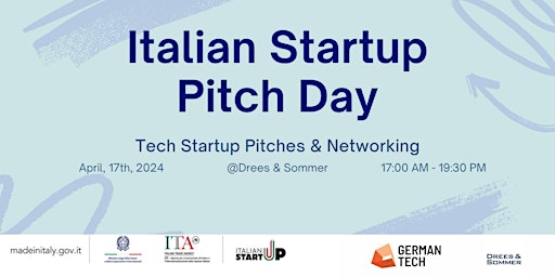 Image principale de Italian Startup - Pitch Day - Drinks & Pizza
