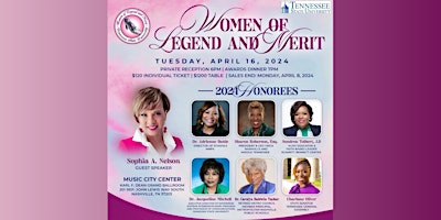 Imagem principal do evento Women of Legend and Merit Awards Dinner
