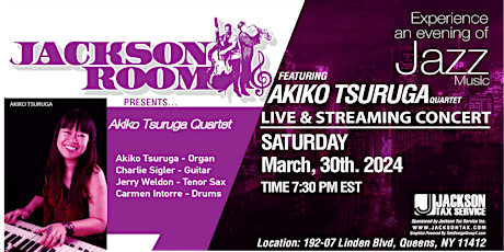 Akiko Tsuruga Quartet (Livestream)