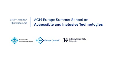 Primaire afbeelding van ACM Europe Summer School on Accessible and Inclusive Technologies