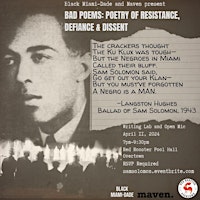 Imagem principal do evento Bad Poems: Poetry of Resistance, Defiance & Dissent