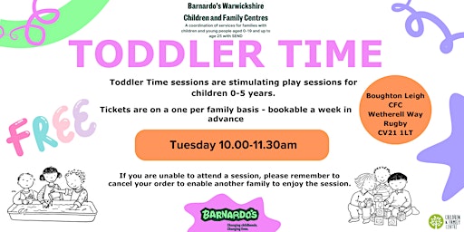 Toddler Time - Boughton Leigh CFC primary image