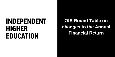 OfS Round Table on changes to the Annual Financial Return