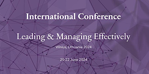 Hauptbild für International Conference on Leading & Managing Effectively