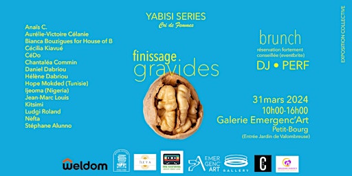 Primaire afbeelding van FINISSAGE | BRUNCH — GRAVIDES + solo show Daniel Dabriou INSIDE-OUT