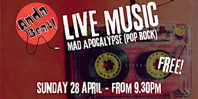 Imagem principal do evento Mad Apocalypse-  Pop Rock - Live Music - Anda Beat