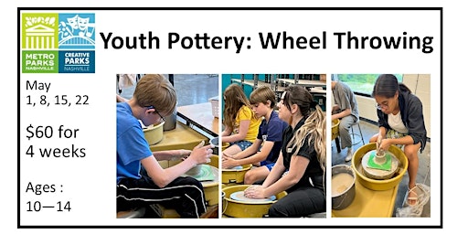 Primaire afbeelding van Youth Pottery: Wheel Throwing