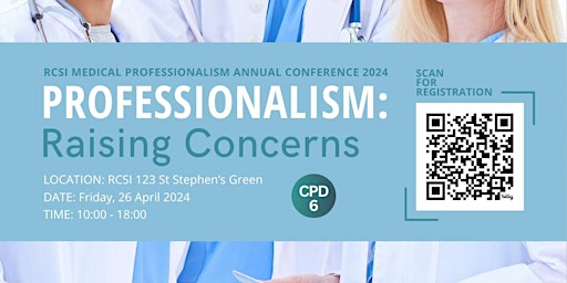 Primaire afbeelding van RCSI Medical Professionalism Conference 2024 - Dublin and Online