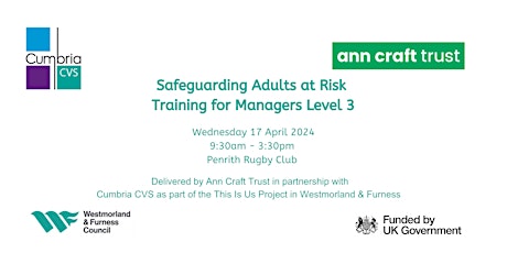 Safeguarding Adults at Risk Training for Managers Level 3