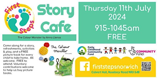 Imagem principal de First Steps does Story Cafe - The Colour Monster by Anna Llenas