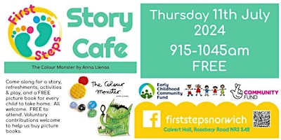Imagem principal do evento First Steps does Story Cafe - The Colour Monster by Anna Llenas