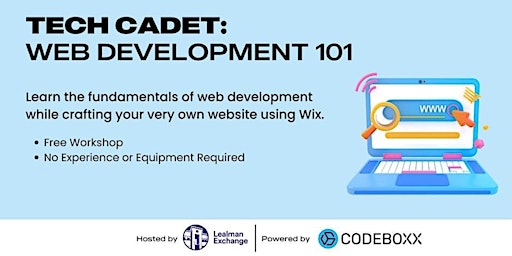 Imagem principal do evento Tech Cadet Workshop: Web Development 101