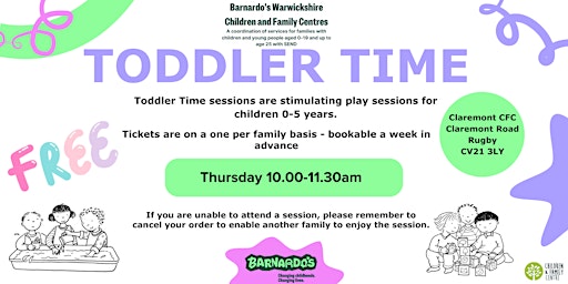 Toddler Time - Claremont CFC primary image
