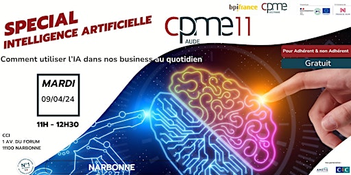 Imagem principal do evento Spécial Intelligence Artificielle by CPME11