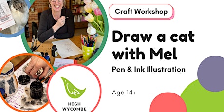 Learn to draw a fluffy cat with expert Mel in High Wycombe