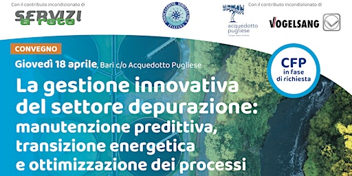 Hauptbild für Convegno "La gestione innovativa del settore depurazione"