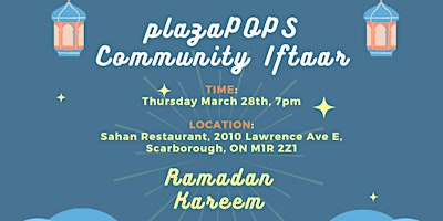 plazaPOPS Community Iftaar primary image