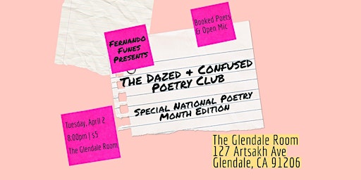 Imagem principal do evento Dazed and Confused Poetry Club 2024
