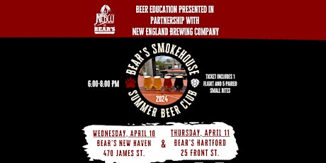 Bear's Smokehouse Summer Beer Club - New Haven
