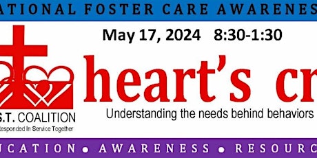 Foster Care Event May 17th Pre Registration & Reserved Seating