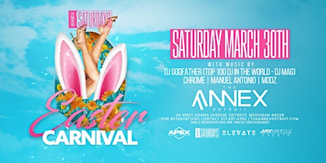 Saturdays at Annex presents Easter Carnival on Saturday, March 30