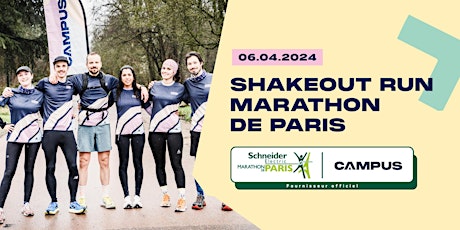 Shake out run Schneider Electric Marathon de Paris