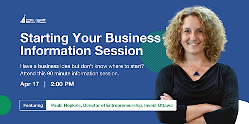 Immagine principale di Starting Your Business Information Session (In Person) 