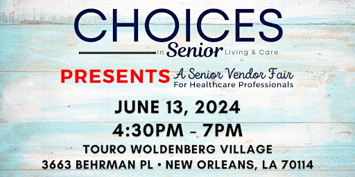 Primaire afbeelding van A Senior Fair, reserve your Vendor Table now for June 13!