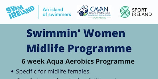 Primaire afbeelding van Swimmin' Women Midlife Programme(Aqua Aerobics) - Cootehill