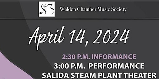 Imagem principal do evento MUSIC: Walden Chamber Music Society