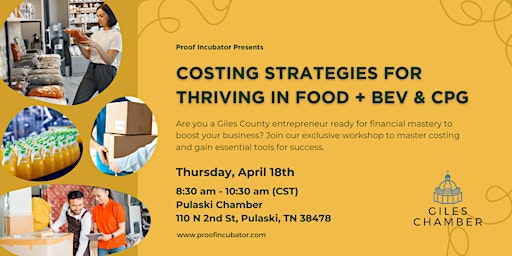 Imagem principal do evento Costing Strategies for Thriving in Food + Bev and CPG