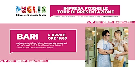 Presentazione Bando "Impresa Possibile" a Bari