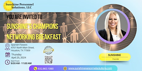 Sunshine’s Champions Networking Breakfast