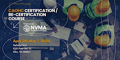 Imagem principal de CAOHC Certification / Re-Certification Course hosted by NVMA