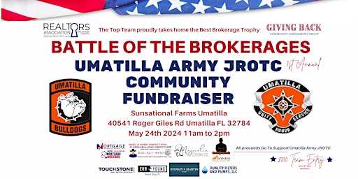 Imagem principal do evento Battle Of The Brokerages - Umatilla Army JROTC Community Fundraiser