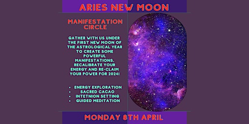 Imagem principal do evento Aries New Moon Manifestation Circle