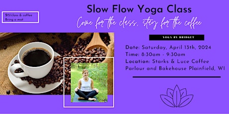 April Slow Flow Yoga Class