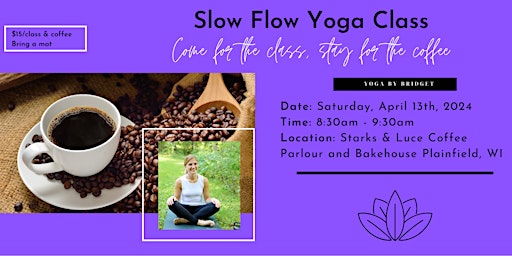 April Slow Flow Yoga Class primary image