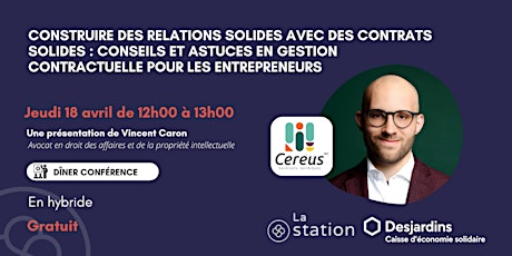 CONSTRUIRE DES RELATIONS SOLIDES AVEC DES CONTRATS SOLIDES