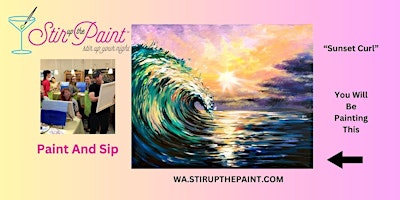 Imagem principal do evento Weat Seattle Paint and Sip, Paint Party, Paint Night  (Includes Wine)
