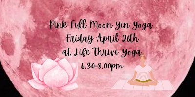 Imagem principal do evento Pink Moon Yin Yoga