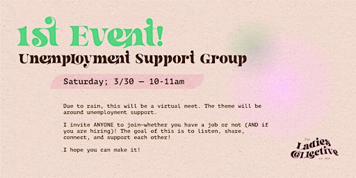 Image principale de The Ladies Collective; Unemployment Support Group