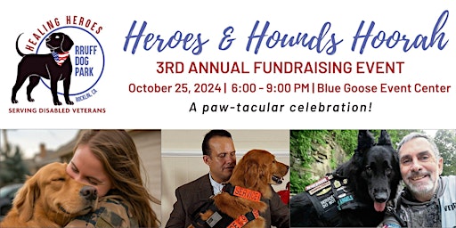 Immagine principale di 3rd Annual Heroes & Hounds Hoorah 