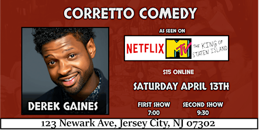 Corretto Comedy Lounge with Derek Gaines! primary image