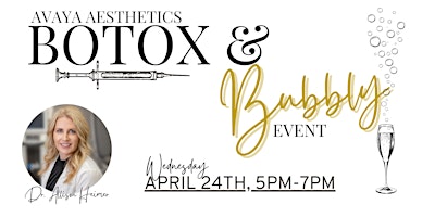 Avaya Aesthetics Botox & Bubbly Event primary image