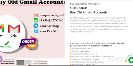 Top 3 Best Website to Buy Old Gmail Accounts