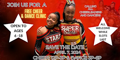 FREE CHEER AND DANCE CLINIC