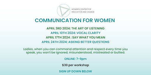 COMMUNICATION FOR WOMEN primary image